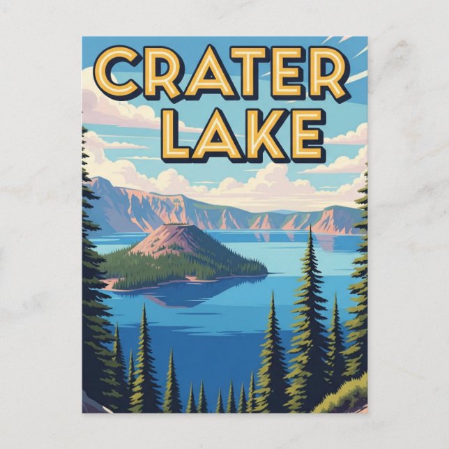 Crater Lake National Park Oregon Travel Postcard (Front)