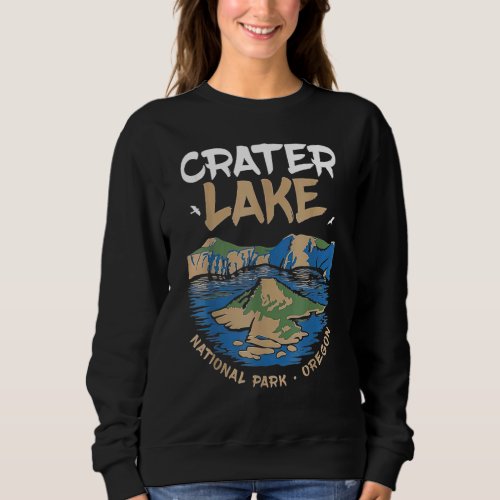 Crater Lake National Park Oregon Vintage Hiking Ca Sweatshirt