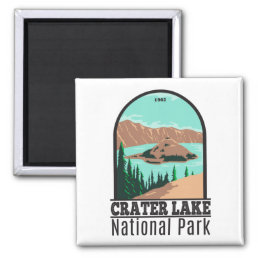 Crater Lake National Park Oregon Vintage  Magnet