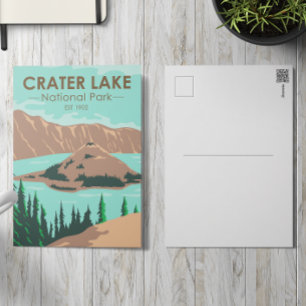  Crater Lake National Park Oregon Vintage Postcard