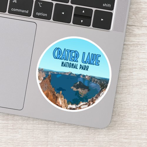 Crater Lake National Park Oregon Vintage Sticker
