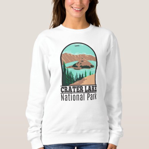 Crater Lake National Park Oregon Vintage  Sweatshirt