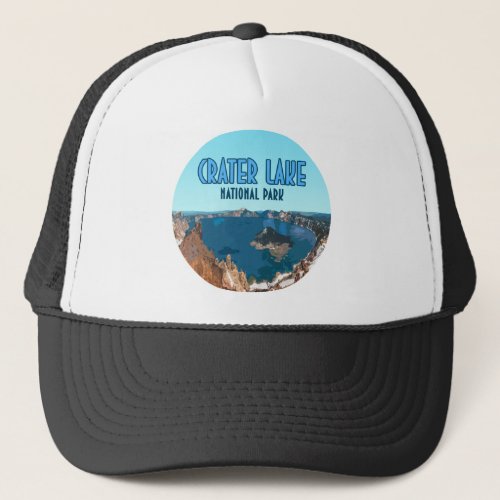 Crater Lake National Park Oregon Vintage Trucker Hat