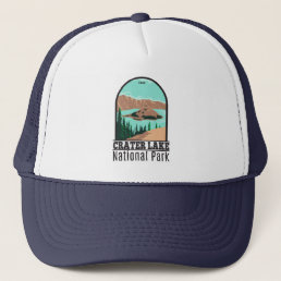 Crater Lake National Park Oregon Vintage  Trucker Hat