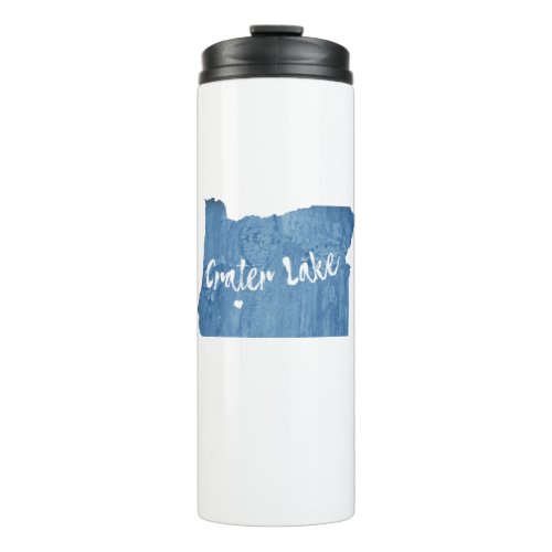 Crater Lake National Park Oregon Wood Grain Thermal Tumbler