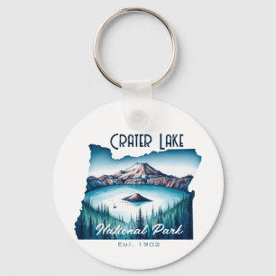 Crater Lake National Park Souvenir Gift Keychain