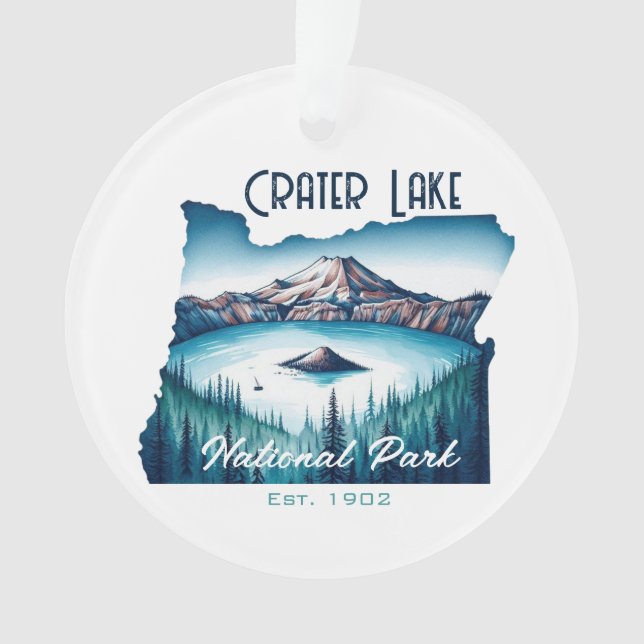 Crater Lake National Park Souvenir Gift Ornament (Front)