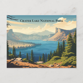Crater Lake National Park Souvenir Travel Postcard