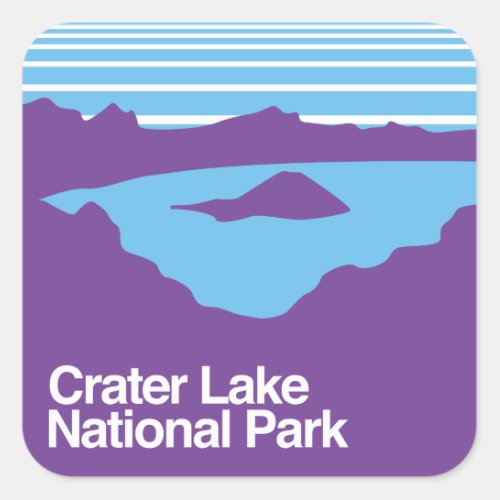 Crater Lake National Park Square Sticker