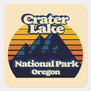 Crater Lake National Park Square Sticker