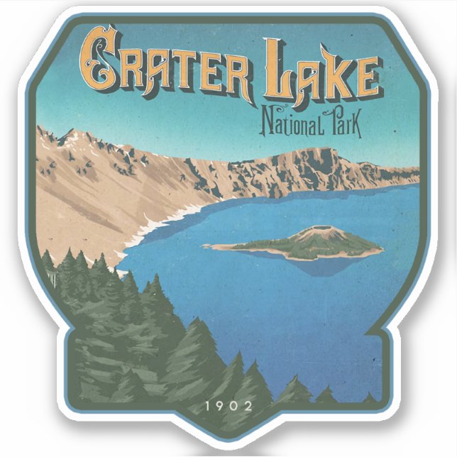 Crater Lake National Park Sticker (Front)