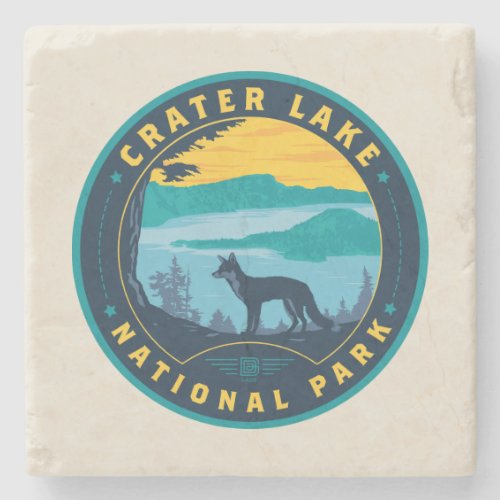 Crater Lake National Park Stone Coaster