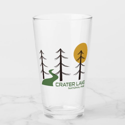 Crater Lake National Park Trail Glass