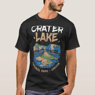 Crater Lake National Park Us Oregon Vintage Hiking T-Shirt