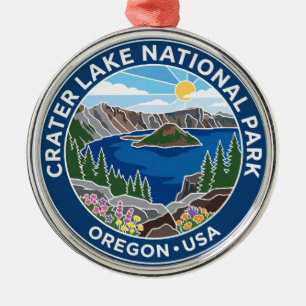 Crater Lake National Park USA Metal Ornament