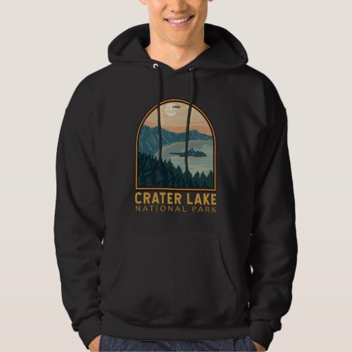 Crater Lake National Park Vintage Emblem Hoodie