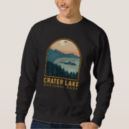 Crater Lake National Park Vintage Emblem Sweatshirt