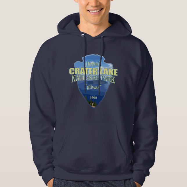 Crater Lake NP (arrowhead) Hoodie (Front)