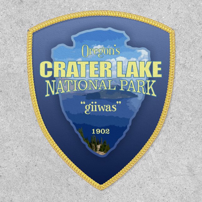 Crater Lake NP (arrowhead)  Patch (Front)