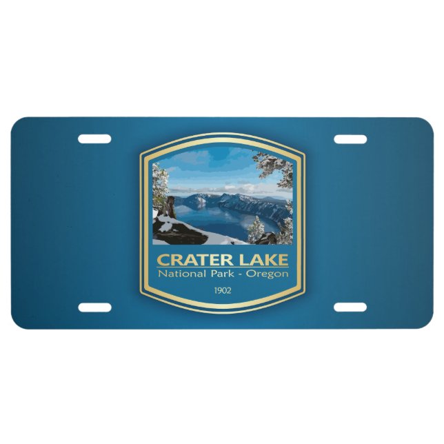 Crater Lake NP (PF1) License Plate (Front)
