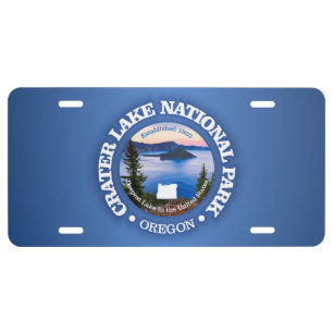 Crater Lake NP (rd)2 License Plate
