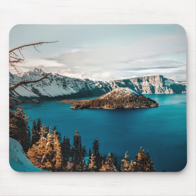 Crater Lake of Southern Oregon   Mouse Pad (Front)