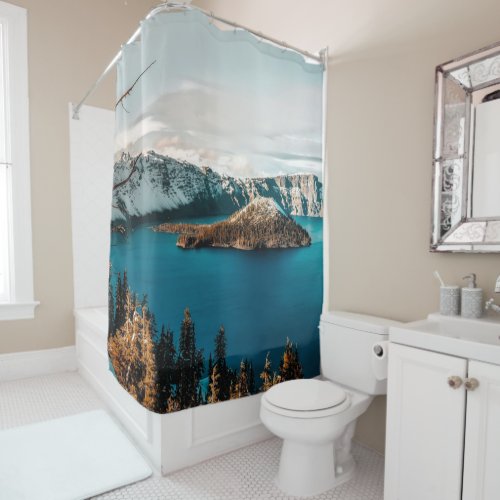 Crater Lake of Southern Oregon  Shower Curtain