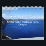 Crater Lake Oregon Calendar<br><div class="desc">Crater Lake is one of the most beautiful bodies of water in the United States. The lake is 1943 ft deep, and is the deepest lake in the United States & the 7th deepest in the world. The brilliant blue color changes constantly depending on your angle of view or the...</div>
