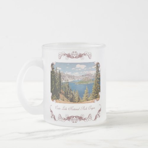 Crater Lake Oregon Frosted Coffee Mug