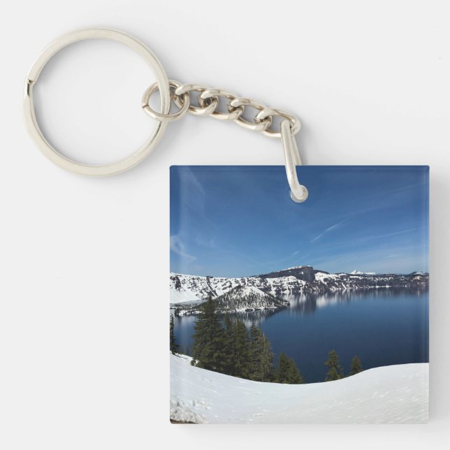 Crater Lake, Oregon Keychain (Front)