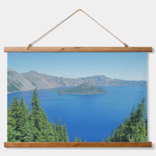 Crater Lake Oregon Landscape Photo  Hanging Tapestry