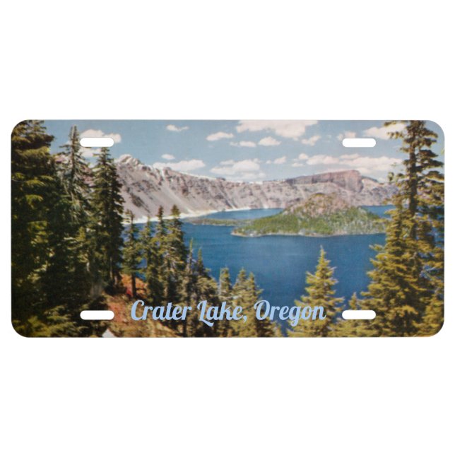 Crater Lake Oregon License Plate (Front)