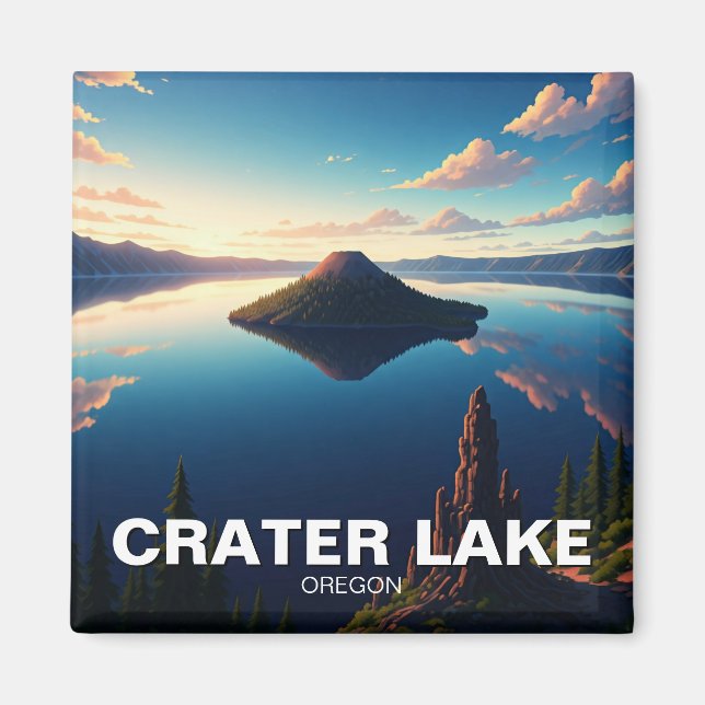 Crater Lake Oregon Magnet (Front)