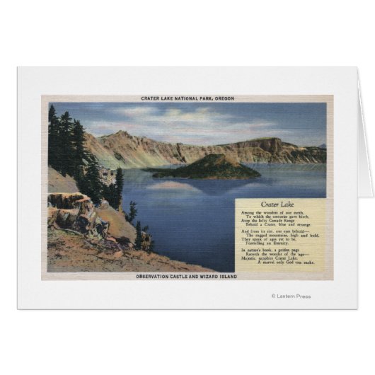 Crater Lake, Oregon - Observation Cards (Front Horizontal)