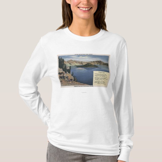 Crater Lake, Oregon - Observation T-Shirt (Front)