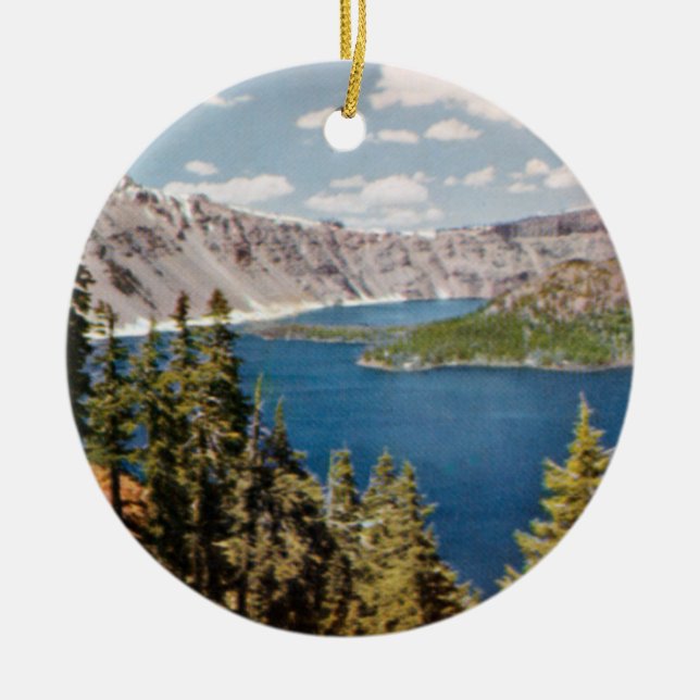 Crater Lake Oregon Ornament (Front)