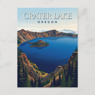Crater Lake Oregon Postcard