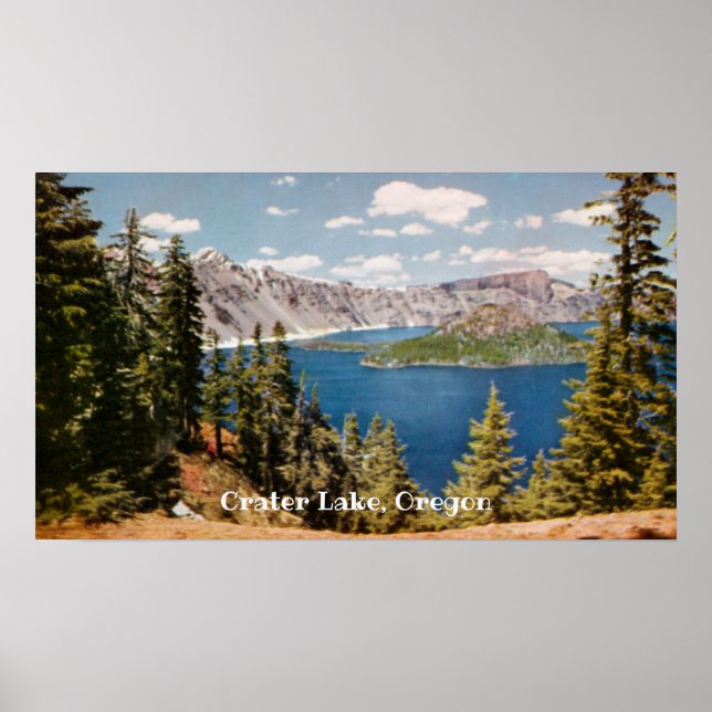 Crater Lake Oregon Poster (Front)