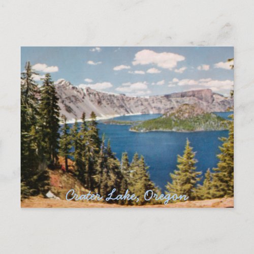 Crater Lake Oregon Vintage Postcard