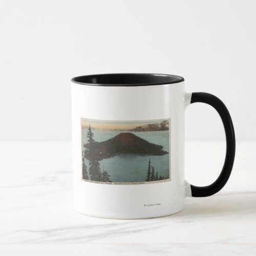 Crater Lake Oregon _ Wizard Island View 1 Mug