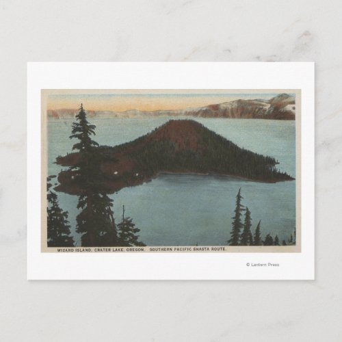 Crater Lake Oregon _ Wizard Island View 1 Postcard