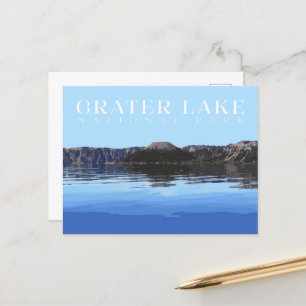 Crater Lake Postcard, National Park Card