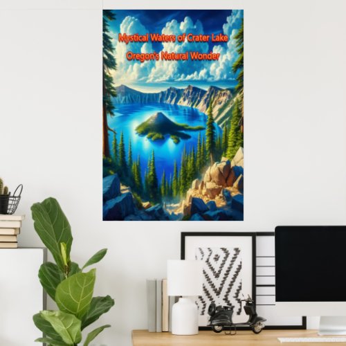 Crater Lake Serenity Poster