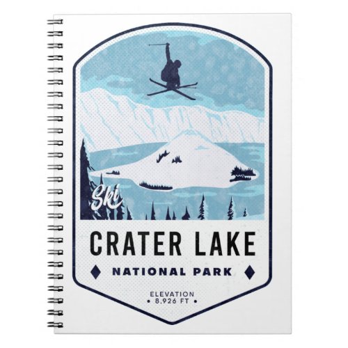 Crater Lake Ski Badge Notebook