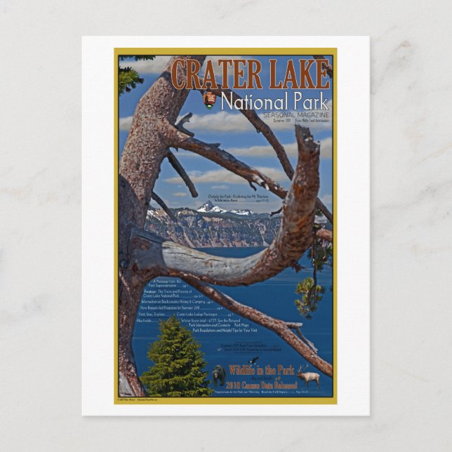 Crater Lake - Summer 2011 Postcard (Front)