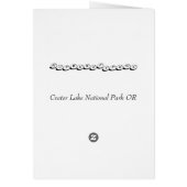Crater Lake Sunset Cards (Back)