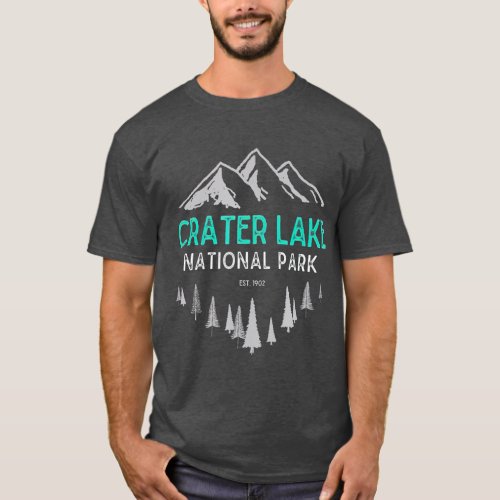 Crater Lake  Vintage National Park Est 1902 T_Shirt