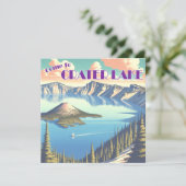 Crater Lake Vintage Poster (Standing Front)