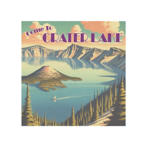 Crater Lake Vintage Poster