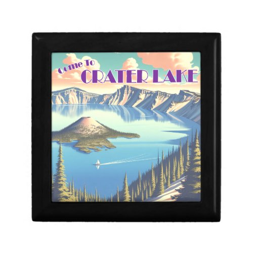 Crater Lake Vintage Poster Gift Box